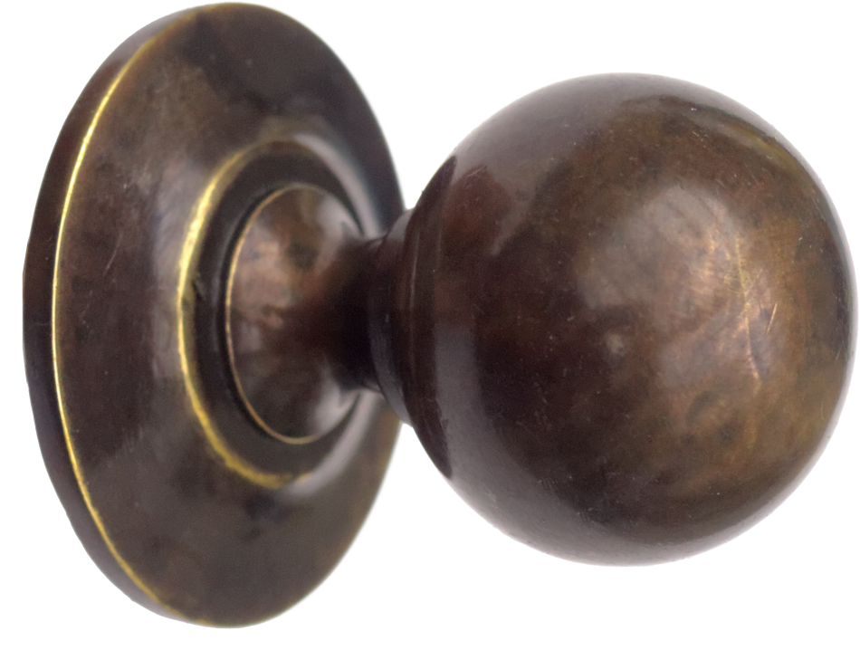 Antique Brass Round Cabinet Knob